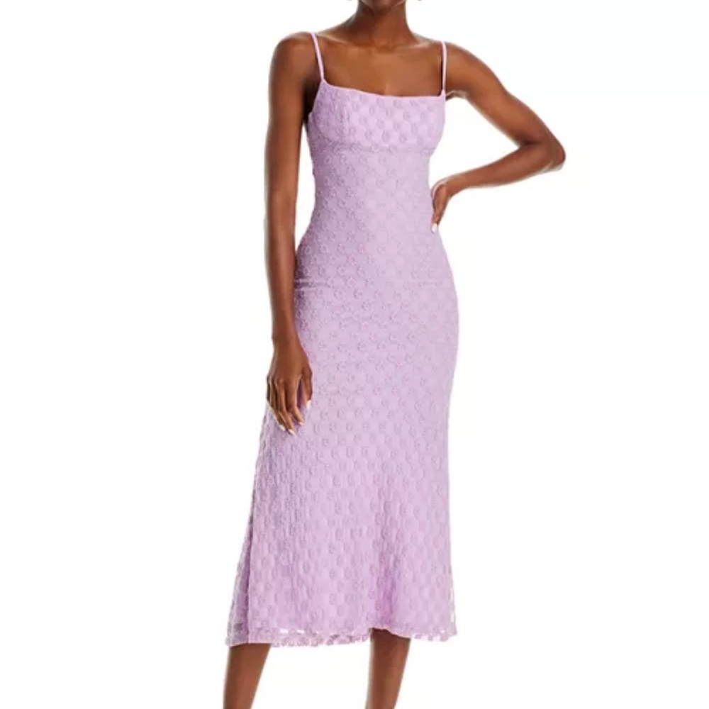 Adoni Floral Mesh Midi Dress